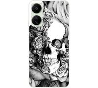 Taperso Coque pour Redmi 13C Mort 35 Noir Rose Fleur