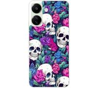 Taperso Coque pour Redmi 13C Tete de Mort Violet