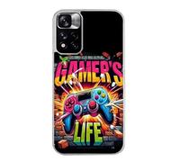 Taperso Coque pour Redmi Note 11 4G et 11S Gamer Life