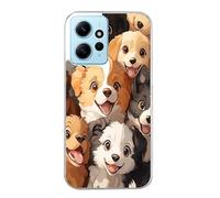 Taperso Coque pour Redmi Note 12 4G Motif Chien Smile