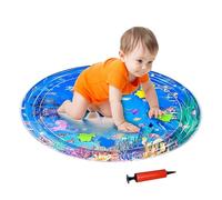 Tapete de juego sensorial - Juego acuático | Tapete de agua para bebés | Tapetes de agua para gatos | Cojín refrescante para mascotas | Juguete sensorial y de actividad para recién nacidos y bebés may