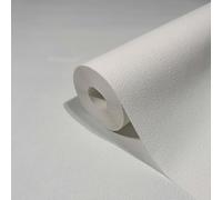 Tapete Weiß Uni Modern GZSZ für Wohnzimmer oder Schlafzimmer Made in Germany 10,05 x 0,53m