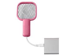 Tapette à mouche électrique - Attrape-insectes rechargeable, raquette anti-moustique puissante, dispositif de protection domestique portable | Grille électrique sécurisée avec poignée ergonomique pour