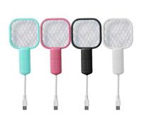 Tapette À Mouches Électrique - Raquette Anti-insectes | Tueur De Moustiques En De Sécurité | Capteur D'insectes Rechargeable Avec Lampe, Pour La Cuisine, La Maison, L'intérieur Et L'extérieur,