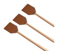 Tapette à Mouches en Cuir PU, Tapette à Mouches Lavable, Tapette Moustique, Tapetteà Mouche avec Manche en Bois, Chasse Mouche, Portable pour la Maison