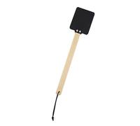 Tapette à mouches haute performance conçue avec une tête en cuir synthétique et une poignée en bois stable pour la maison ou le jardin en plein air