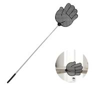 Tapette à mouches, télescopique, stable, en plastique, pour mouches, moustiques, guêpes et insectes, répulsif à mouches à une main, pour intérieur/extérieur, robuste