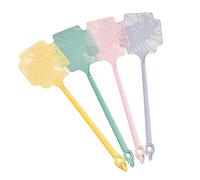 Tapette à mouchesà Long Manche - 4 pièces tapettes à mouchesmanuelles colorées, tapette à mouchespour siège de Mouche, Lieu de Travail de Jardin intérieur | Coin Cuisine de Restaurant, Usine de tra