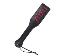 Tapette Cuir pour fessée noir XOXO