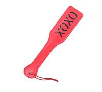 Tapette Cuir pour fessée rouge XOXO