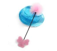 Tapette Cuir Rose et Plumeau en Plumes Rose