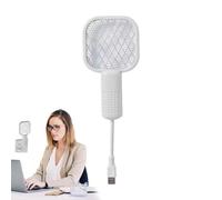 Tapette Électrique Pliable - Tueur De Mouches, Raquette Anti-moustiques Rechargeable | Insecticide Maison Intérieur Extérieur, Protection Grille 5 Couches Grande