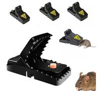 Tapetteà Souris(4 Pièces), Piege à Rat Réutilisables, Piège à Souris Grands Paquet,Piege a Souris Vivante,Tapetteà Rat,Nasse a Rat,Puissant Caussade Rat et Souris Anti Souris et Rats.