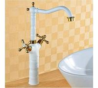 Tapeur de robinet de robinet d'évier de lavabo vintage - Taps de bassin de salle de bain chauds et froids - Assyméraires de salle de bain en cuivre durable - Design élégant pour la cuisine et les