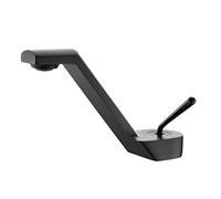 Tapeur de salle de bain gris moderne robinet de robinet de salle de bain robineur à trou de trou avec une finition de nickel noir et brossé pour lavabo pour lavabo LWX