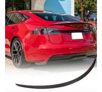 TAPHET Becquet arrière pour Tesla Model S 2021-2023,aileron Voiture,Aileron Coffre ArrièRe Spoiler Toit Queue, DéCoration Accessoires(Color:A)