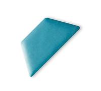 TAPHICEROS Demi-Hexagone Panneau Mural Rembourré, 30x15 cm, Haut/Bas, 1pcs, Swing 11, Bleu Azur, Panneau Mural Tête de lit Rembourré Plaque Rembourrée pour Chambre à Coucher, Salon, Bureau