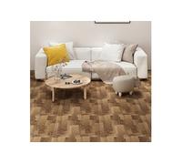 vidaXL Carreaux de tapis de sol 20 pcs 5 m² Marron