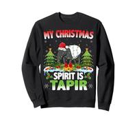 Tapir Wearing Santa Hat - My Christmas Spirit is Tapir Sweatshirt