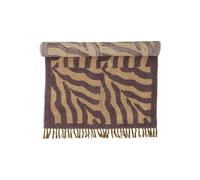 Tapis 100% coton violet, rectangulaire, à motifs, franges - Bloomingville, Izza - 90x150x1 cm