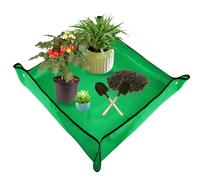 Tapis 100x100cm,Tapis De Rempotage,Tapis De Jardinage Imperméable,Tapis De Plantation,Vert 2 Pièces,Tapis De Jardinage Pliable,Tapis De Transplantation Pour Plantes En Pot D'intérieur Et D'extérieur