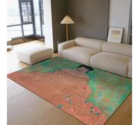 Tapis 120x180 de Salon Machine à carpette Lavable élégante Dame Descente lit d Espace pour Portraits antidérapants Doux Poils Bas intérieurs Chambre Cuisine Salle Manger Bureau