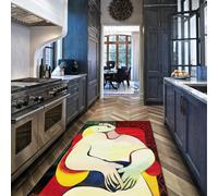 Tapis 200x300 de Salon carpette Descente lit Lave Portrait Abstrait Moderne Doux et Fins Peinture célèbre antidérapant rêve pour Chambre Salle à Manger Ferme nurserie Bureau