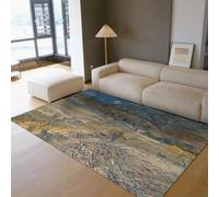 Tapis 200x300 pour Salon carpette Lavable Grand Descente de lit antidérapante à Poil Bas Chambre Salle Manger Bureau Domicile décors Classiques la vallée l entrée décoration Ferme