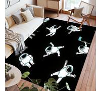 Tapis 3D Astronaute De l'espace De Dessin Animé Chambre À Coucher Salon Chambre Décoration Le Plancher Intérieur Région Tapis Antidérapant 160 X 230 Cm - Nettoyage Facile ，avec Support -780423379514