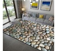 Tapis 3D Cailloux en Forme De Coeur 50 X 80 Cm Tapis Salon Chambre Jeux d'enfants Tapis De Sol Famille Tapis De Bienvenue Flanelle Paillasson Antidérapant -588462004651