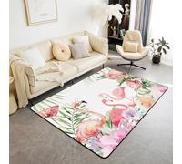 Tapis 3D Flamant Animal 120 X 160 Cm Tapis Salon Chambre Jeux d'enfants Tapis De Sol Famille Tapis De Bienvenue Flanelle Paillasson Antidérapant -483777004531