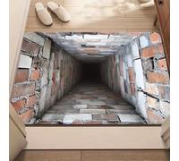 Tapis 3D Hole, tapis 3D améliorés, illusion d'optique, qui ressemblent à un trou, pour le salon 3D Trap, illusion d'optique, de salle de jeux, de sol antidérapant (I,60*90cm/23.6*35.4in)