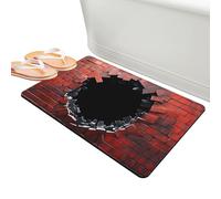 Tapis 3D Illusion D'Optique - Paillasson Motif Trou Infini, Moquette Absorbante, Aspect 3D Visuel, Léger Durable, Portable Pratique | Tapis Usage Cuisine Chambre Entrée Couloir Séjour Maison