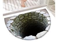 Tapis 3D Illusion Optique, Tapis Lavable - Tapis 3D avec Illusion Optique Pour Zone | Pour Chambre à Séjour, Salle de Bains Entrée Intérieur Extérieur Bureau Dortoir Appartement Ferme Hôtel Boutique