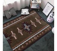 Tapis, 3D Imprimé Amérindiens du Sud-Ouest Antidérapant Area Rug, Chambre Tapis Salon Anti-Slip Tapis La Chambre des Enfants Home Decor - Cheveux Courts 80 X 120 Cm - Nettoyage Facile -8R5I+V6Q