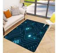 Tapis, 3D Imprimé Circuit Imprimé À Puce De Science-Fiction Antidérapant Area Rug, Chambre Tapis Salon Anti-Slip Tapis La Chambre des Enfants Home Decor - Cheveux Courts 160 X 230 Cm - -827448608719