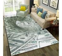 Tapis, 3D Imprimé Dollar Euro Devise Billet De Banque Argent Antidérapant Area Rug, Chambre Tapis Salon Anti-Slip Tapis La Chambre des Enfants Home Decor - Cheveux Courts 80 X 120 Cm - -64349293166