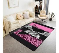 Tapis, 3D Imprimé Imprimé Zèbre Léopard Abstrait Antidérapant Area Rug, Chambre Tapis Salon Anti-Slip Tapis La Chambre des Enfants Home Decor -89263818712
