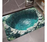 Tapis 3D multi-design 2026 Illusion d'optique, effrayez-vous, tapis qui ressemble à un trou, tapis d'illusion d'optique, à tester et à jouer avec vos chats ou chiens, tapis de sol antidérapant pour