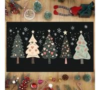 Tapis 3D Paillasson d’intérieur Yorkshire Terrier pour l’entrée, paillasson pour chien pour la décoration intérieure, antidérapant pour la cuisine du salon, décorations de Noël dans la chambre