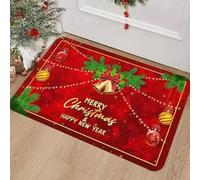 Tapis 3D Paillassons d’entrée J’espère que vous aimez les chats Monogramme drôle pour l’entrée Décorations antidérapantes antidérapantes de Noël à l’extérieur/salle de bain intérieure et cuisine