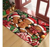 Tapis 3D Paillassons d’entrée J’espère que vous aimez les chats Monogramme drôle pour l’entrée Décorations antidérapantes antidérapantes de Noël à l’extérieur/salle de bain intérieure et cuisine