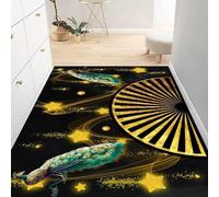 Tapis 3D Plumes d'oiseaux Fantastiques Tapis De Porte en Teck Antidérapant pour Salon/Chambre/Salle De Bain/Entrée De Bienvenue - Nettoyage Facile ，avec Support en Caoutchouc -84354505585