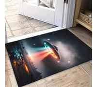 Tapis 3D pour passionnés de Science-Fiction Paillassons à thème Science-Fiction La Moquette antidérapante Peut être lavée en machine-60x90cm