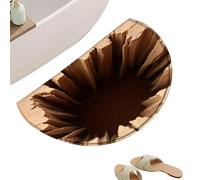 Tapis 3D - Tapis lavable | Illusion de trou 3D Tapis de salle de bain pour chambre à coucher, salon, salle de bain, entrée, intérieur extérieur, bureau, dortoir, ferme, hôtel, magasin, confort sûr