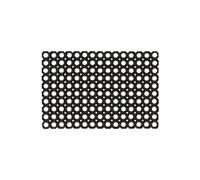 vidaXL Tapis 5 pcs Caoutchouc 16 mm 40 x 60 cm Noir G