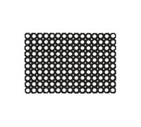 vidaXL Tapis 5 pcs, Paillassons Antidérapants, Tapis de Sol Imperméables Entrée Patio Garage Intérieur Extérieur, Caoutchouc 22 mm 40 x 60 cm 246606 Noir
