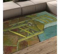 Tapis 60x90 lavables pour Le Salon carpette à Motif de Peinture célèbre Chaise cubisme tapissier décoration intérieure paillassons Poils Bas Descente lit Vintage antidérapant Chambre