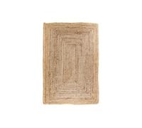 Tapis 90x60cm en Fibre de Jute Tressé Naturel - THANE -