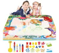 Tapis à colorier avec de l'eau - Bloc à dessin de gribouillage, tapis de peinture réutilisable pour l'apprentissage précoce | Accessoire d'art éducatif créatif pour les activités des, tapis de